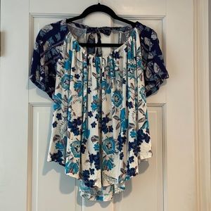 Free People Baha Babe Cold Shoulder Top